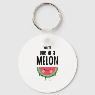 Du är en i en vits för melonvattenmelonfrukt nyckelring