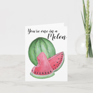 Du är en i ett melonhälsningkort kort