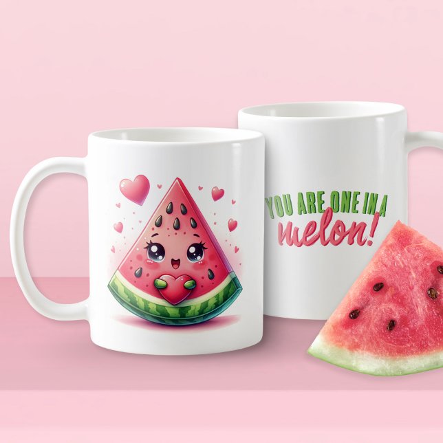 Du är en i Melon Funny Watermelon Kärlek Kaffemugg (Skapare uppladdad)