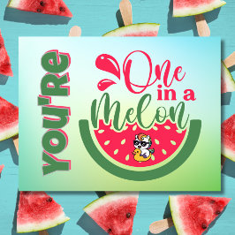 Du är en i Melon Unicorn-tänkandet Vykort