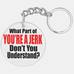 Du är en idiot Keychain