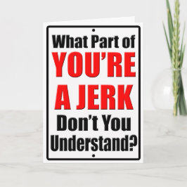 Du är en idiot kort