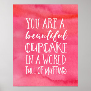 Du är en inspirera affisch för härlig muffin