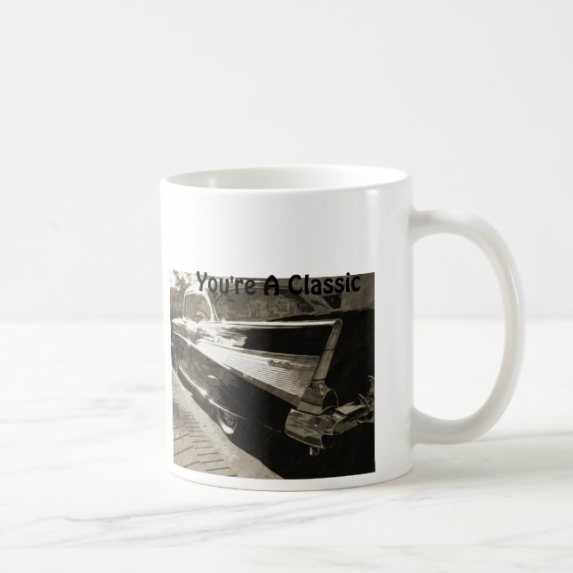 Du är en klassiker, klassikern Chevy Belaire Kaffemugg (Höger)