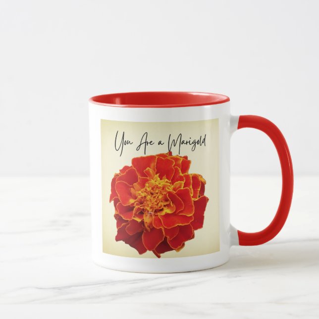 Du är en Marigold-kaffe Mugg - Tack Gift (Höger)