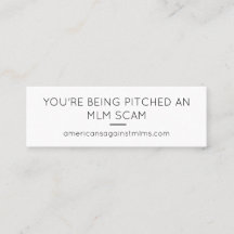 Du är en MLM-scam - liten