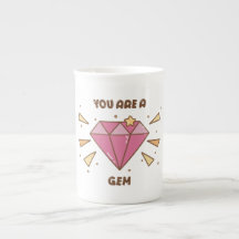 Du Är En Pärla Söt Motiverande Rosa Pärla Kaffe Mu