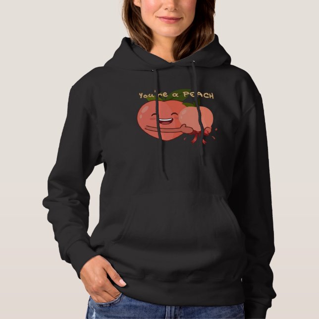 Du är en Persika T Shirt (Framsida)