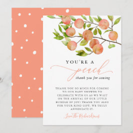 Du är en persiko-babyskugga tack kort