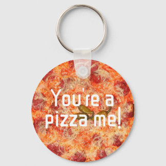 Du är en pizza jag valentines humor Photo Nyckelring