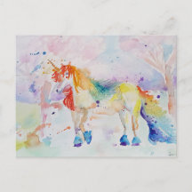 Du är en Rainbow Unicorn Postcard Girls