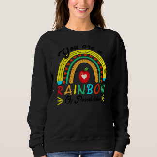 Du Är En Regnbåge Av Möjligheter Undervisning Lär T Shirt