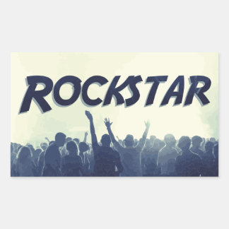 Du är en Rockstar! Rektangulärt Klistermärke