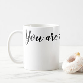 Du är en rockstjärna! kaffemugg