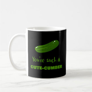 Du är en sån Cute-Cumber Veggie Vegetarian Vegan Kaffemugg
