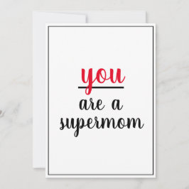 Du är en självklar uppskattning av Gesture Mor Tack Kort