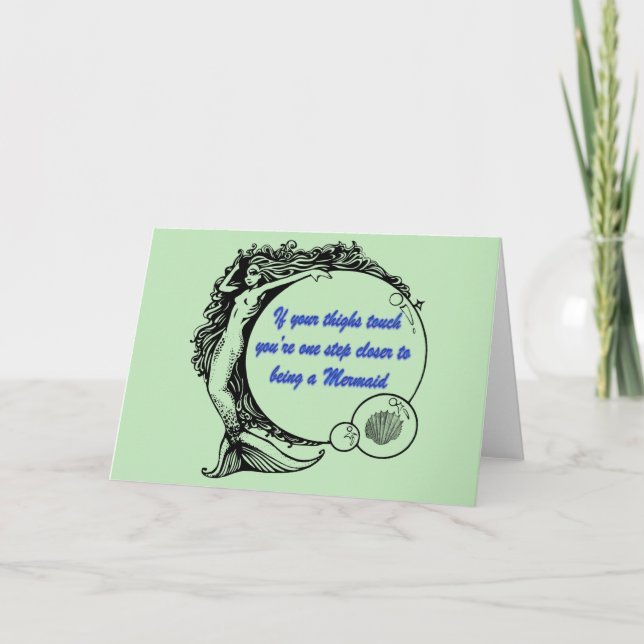 Du är en Sjöjungfru Kort (Framsida)