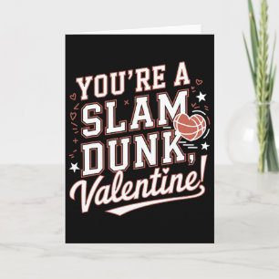Du är en slam dunk Alla hjärtans dag romantisk bas Kort