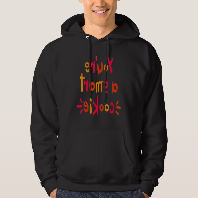Du är en smart kakor Läsutmaning Reservera Le Hoodie (Framsida)