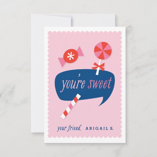 Du är en söt klassrumsvalentin inbjudningar (Framsida)