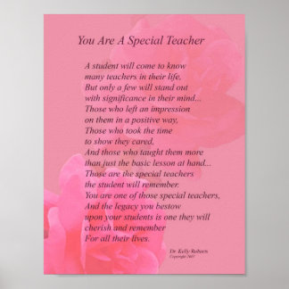 Du är en Speciell lärare Poster
