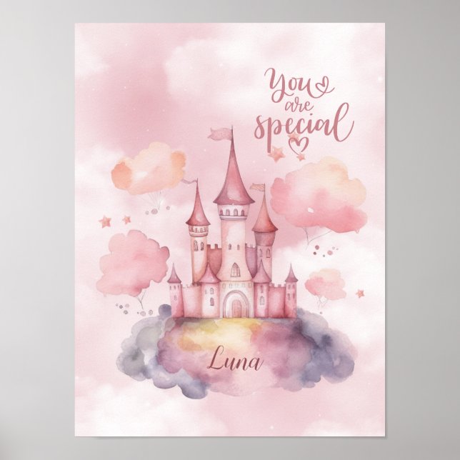 Du är en Speciell Plats på det Rosa Molnet Poster (Framsidan)