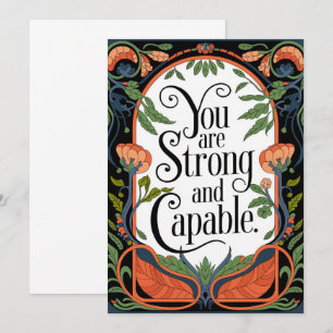 Du är en stark och kapabel inspirationskälla meddelande