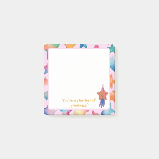 Du är en stjärna av storhet! Anteckningar efter Post-it Block (Framsida)