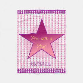 Du är en stjärna som anpassar Baby Fleecefilt