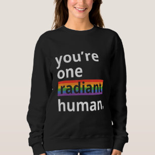 Du är en strålande mänsklig bisexuell transperson t shirt