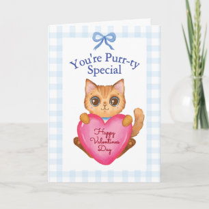 Du är en Super-Snurr-special Katt-valentin dagen Kort