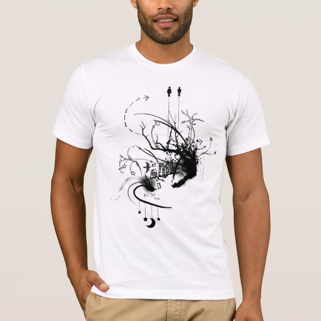 du är en tryckvåg t-shirt (Framsida)