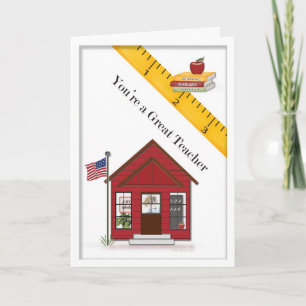 Du är en Underbar lärare Tack Kort