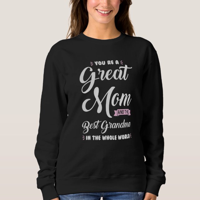 Du är en Underbar mormor i Mamma T Shirt (Framsida)