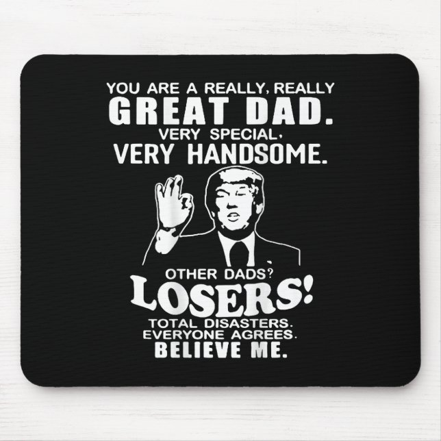 Du är en Underbar Underbar supporttrump för Pappa  Musmatta (Framsidan)