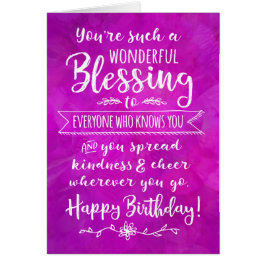 Du är en underbar välsignelse hälsningskort
