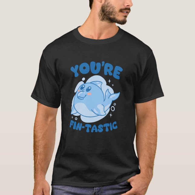 Du är en underbart söt delfinfras med långärmad t shirt (Framsida)