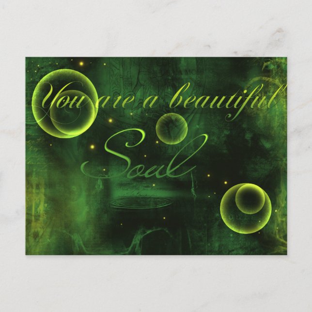 Du är en vacker själ vykort (Framsida)