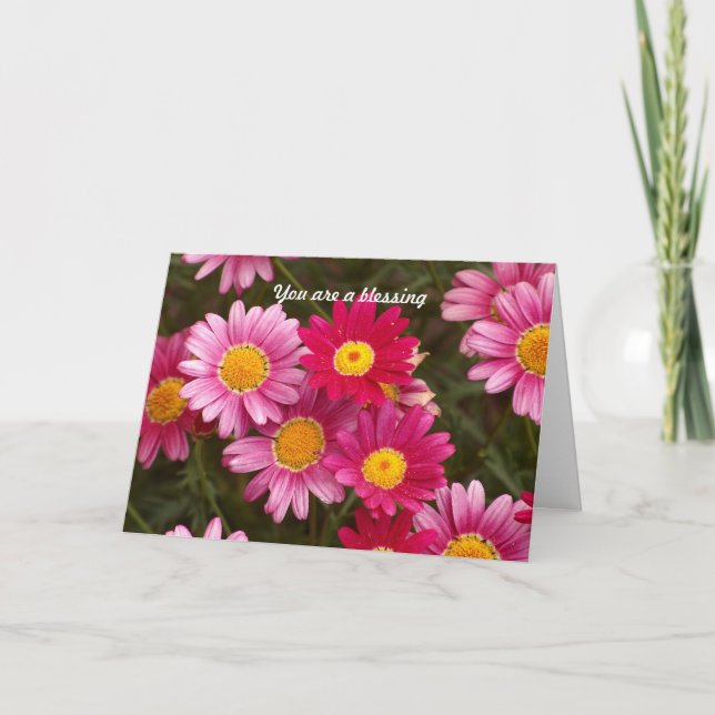 Du är en välsignelse tack kort (Framsida)