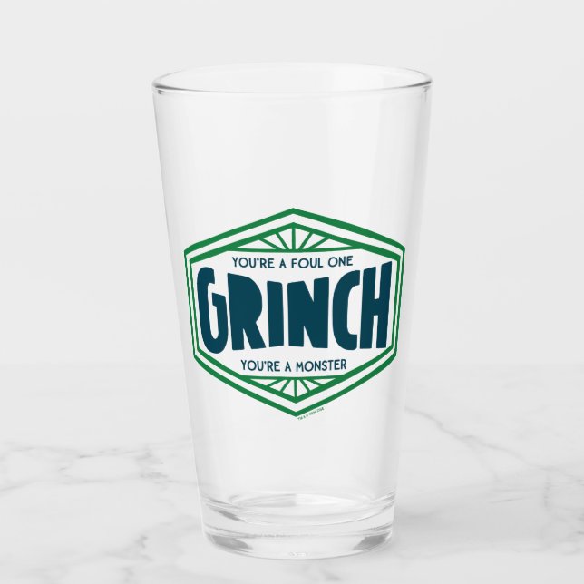 Du är en vidrig en Grinch Glaskopp (Framsida)