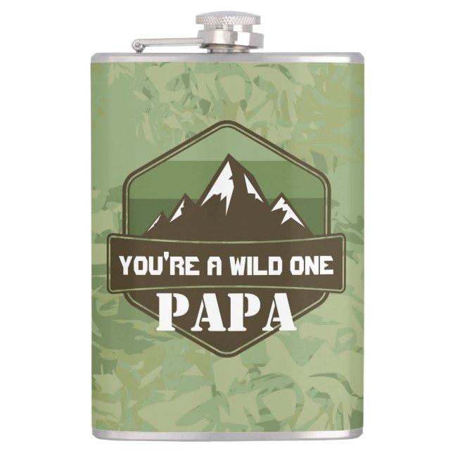 Du är en Vild en Personlig-gåva Fickplunta (Framsidan)