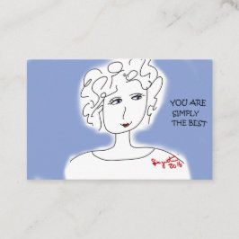 DU ÄR ENKELT DET BÄST - UPPMUNTRA KORTET VISITKORT