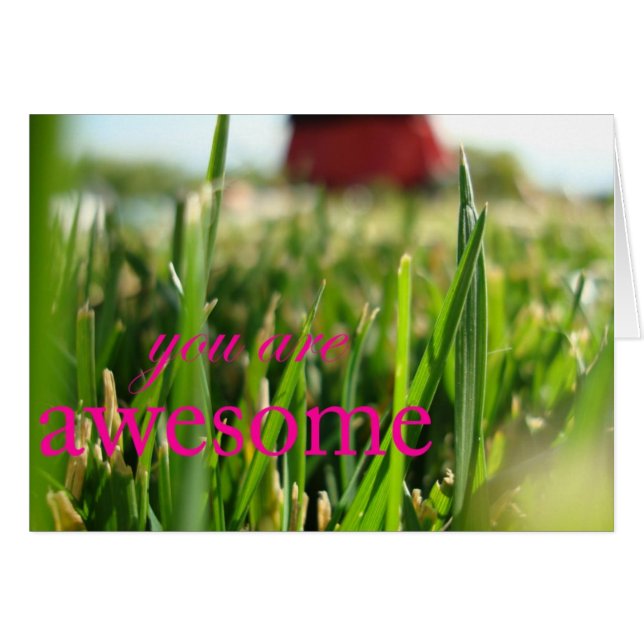 Du är enorm hälsningskort (Framsidan Horizontal)