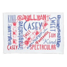 Du är enorm! Röd vit- och blåttpersonlig