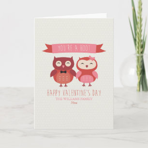 Du är ett hoot   Alla hjärtans dagskort Helgkort