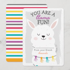 Du är ett klassrum i Llama Roligt Valentines day