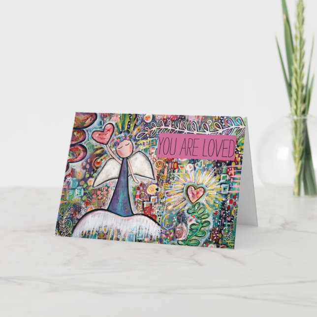 Du är ett Loved Angel Card Kort (Framsida)