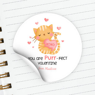 Du är ett perfekt Valentine Kids Classroom Runt Klistermärke