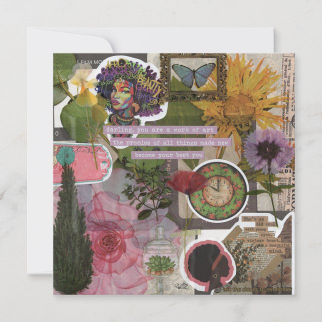 Du är ett platt hälsningskort (Framsida)