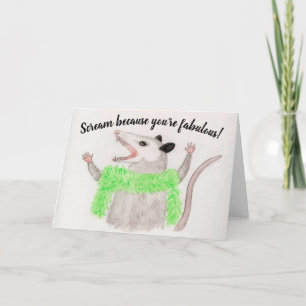 Du är ett slumpartat kort för tomma hälsningar